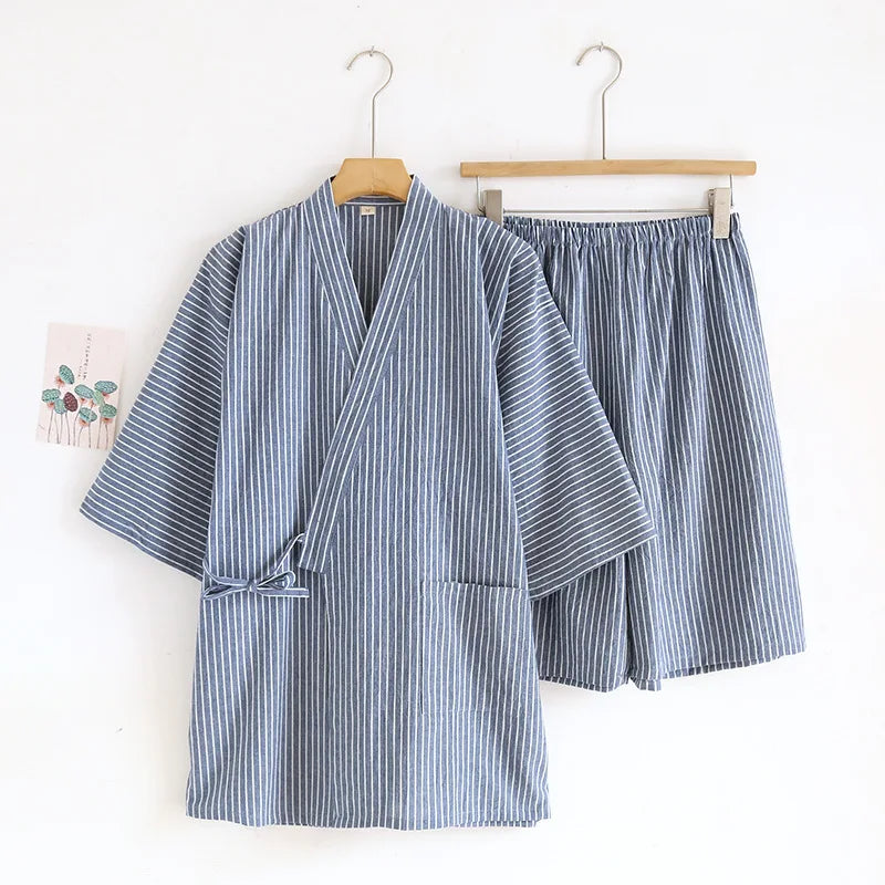 Japanese Tie Up Kimono Robes Pajamas